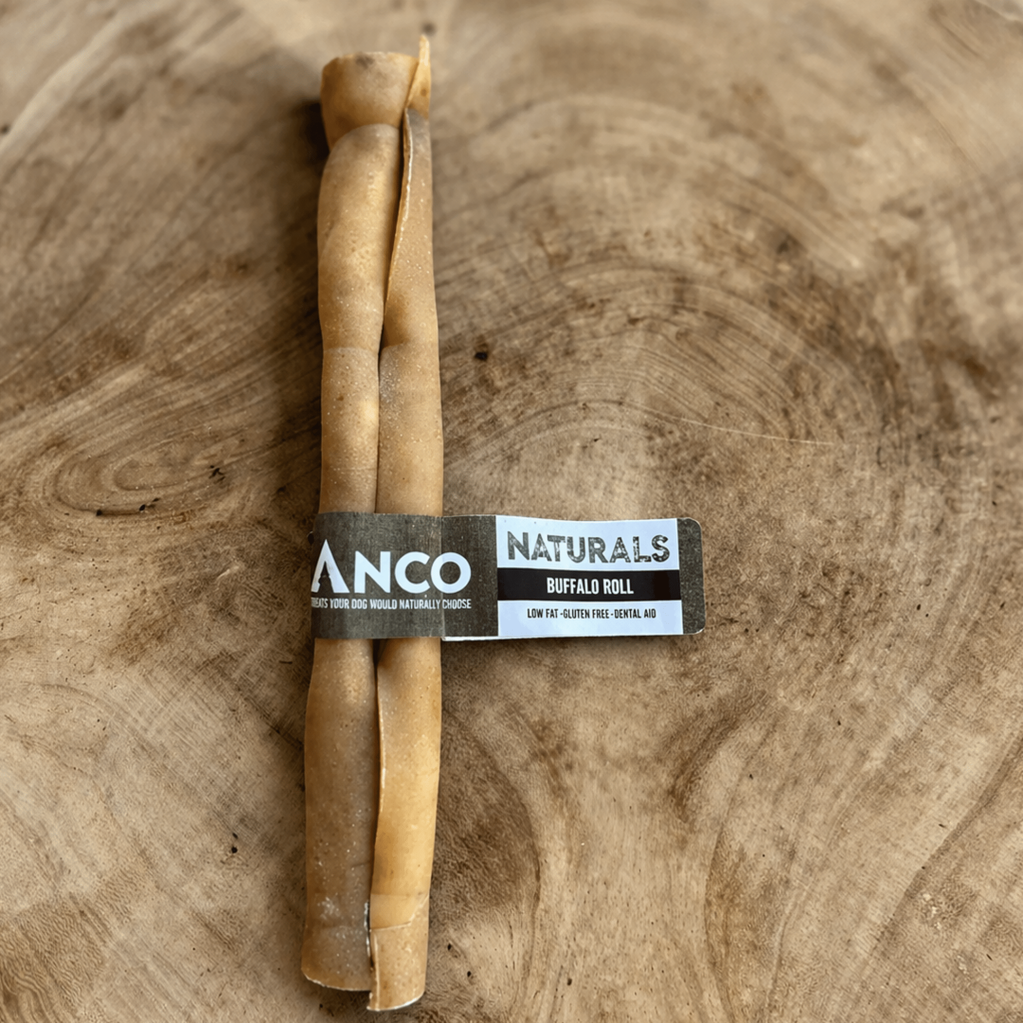 Anco Naturals Buffalo Roll Large natural dog treat UK