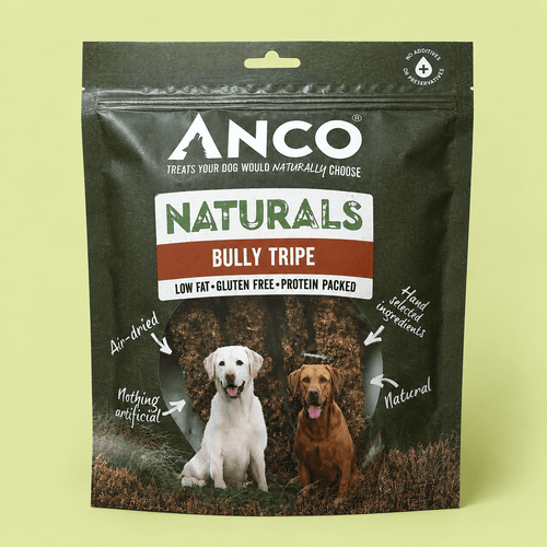Anco Naturals Bully Tripe 100g natural dog treat UK