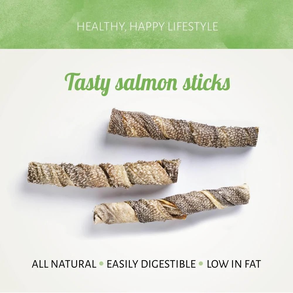 Antos Nova Fish D’Light Salmon Sticks 100g natural dog treat UK