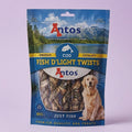 Antos Nova Fish D’Light Twists 100g natural dog treat UK