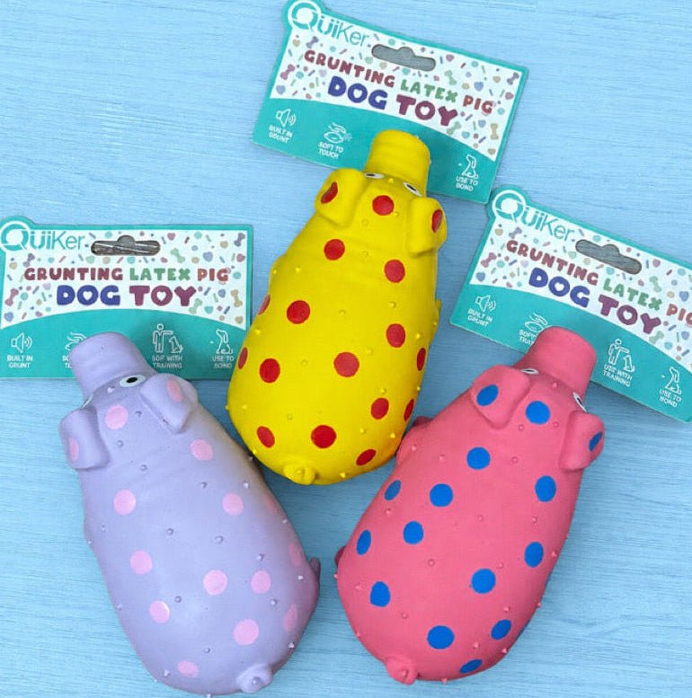 Honking Pig Dog Toy natural dog treat UK
