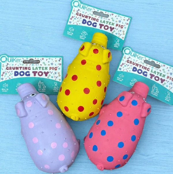 Honking Pig Dog Toy natural dog treat UK