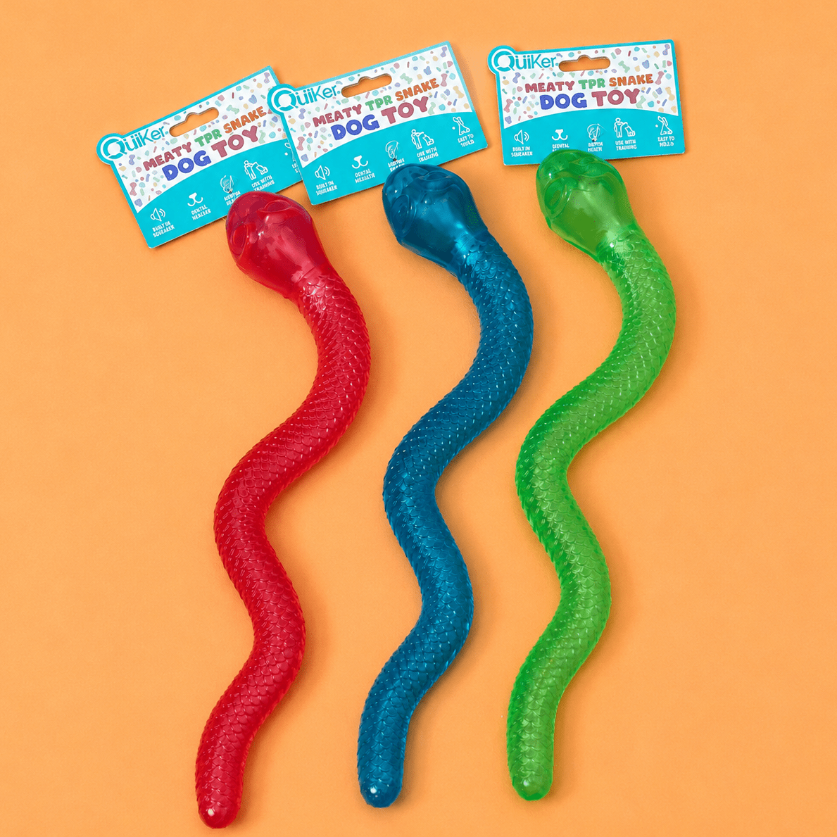 Meaty TPR Long Treat & Snuffle Snake Dog Toy natural dog treat UK