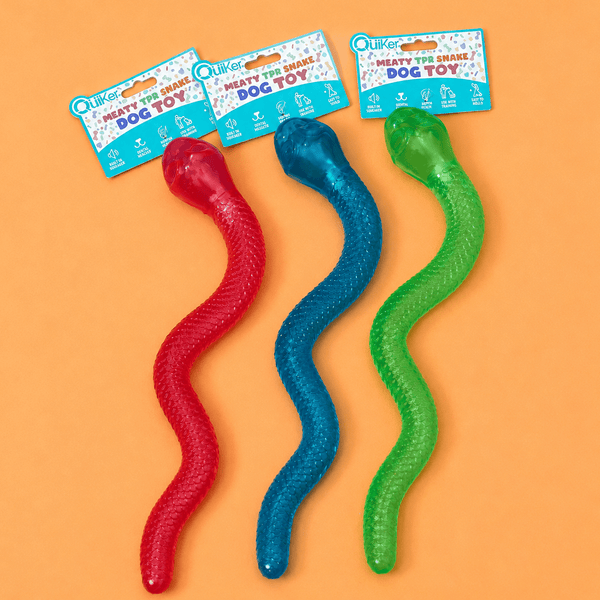Meaty TPR Long Treat & Snuffle Snake Dog Toy natural dog treat UK