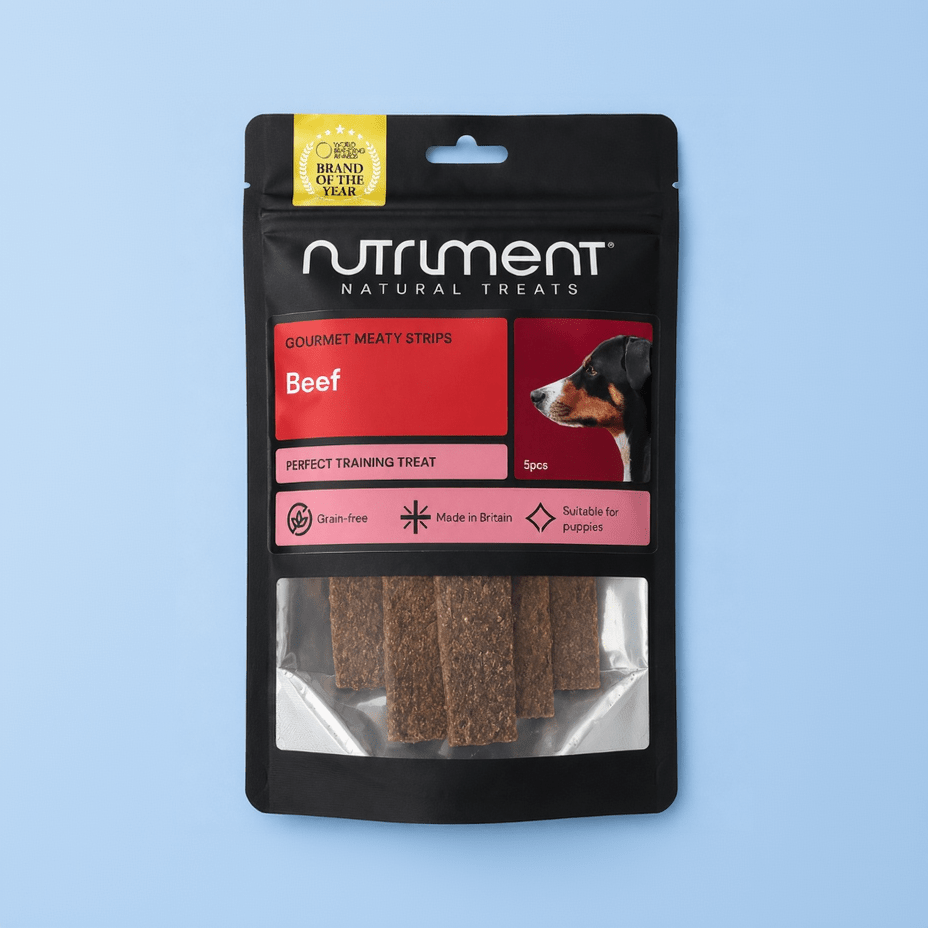 Nutriment Gourmet Meaty Strips natural dog treat UK