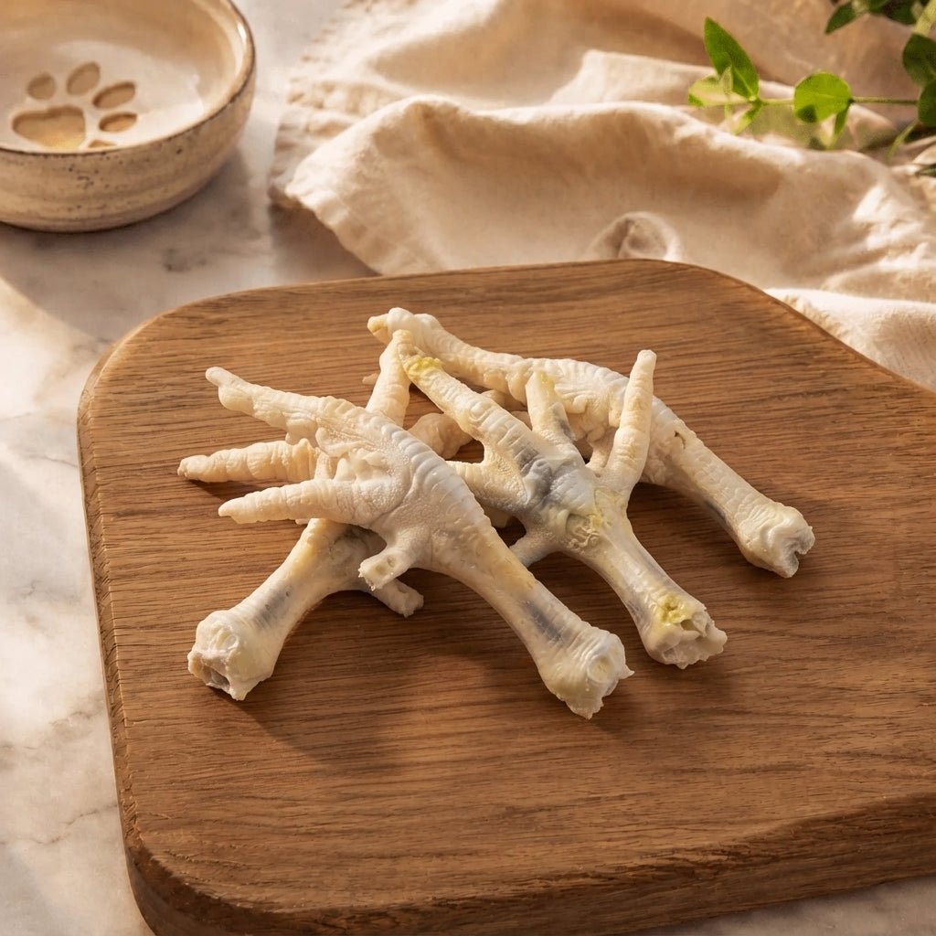 Puffed Chicken Feet 100g natural dog treat UK