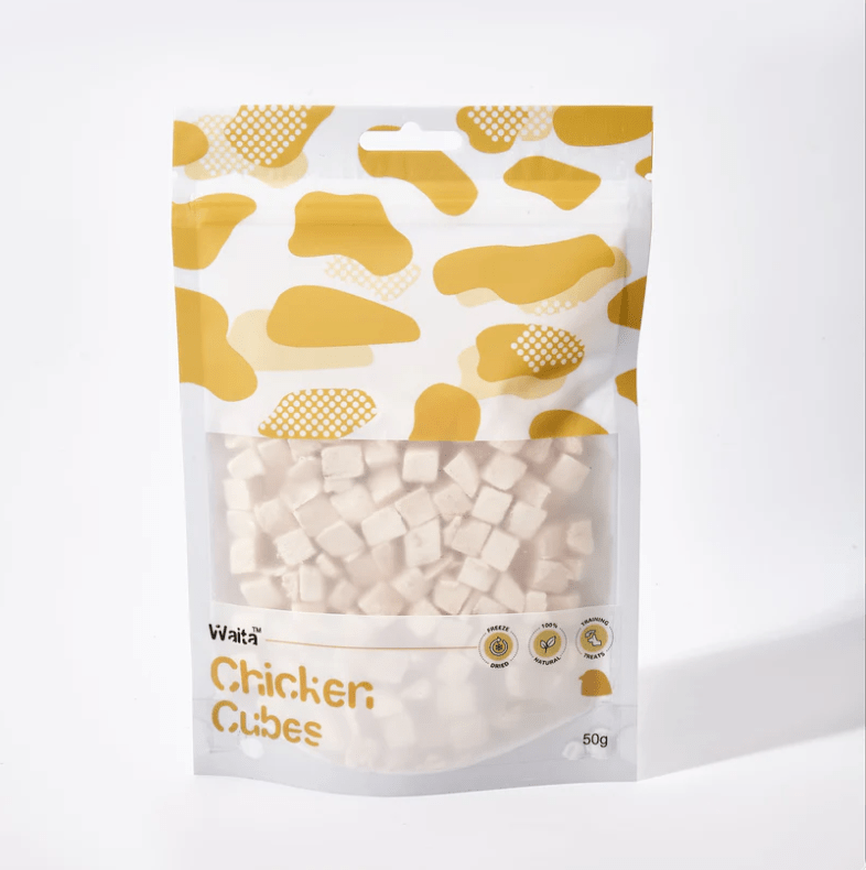 Waita Freeze Dried Chicken Cubes 50g natural dog treat UK