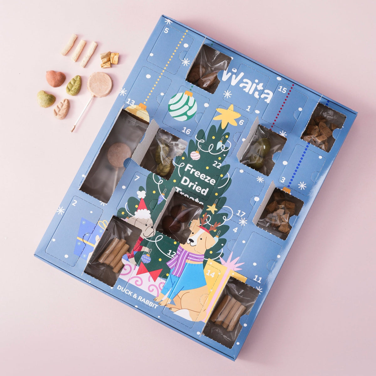 Waita Freeze-Dried Christmas Advent Calendar for Dogs & Cats natural dog treat UK