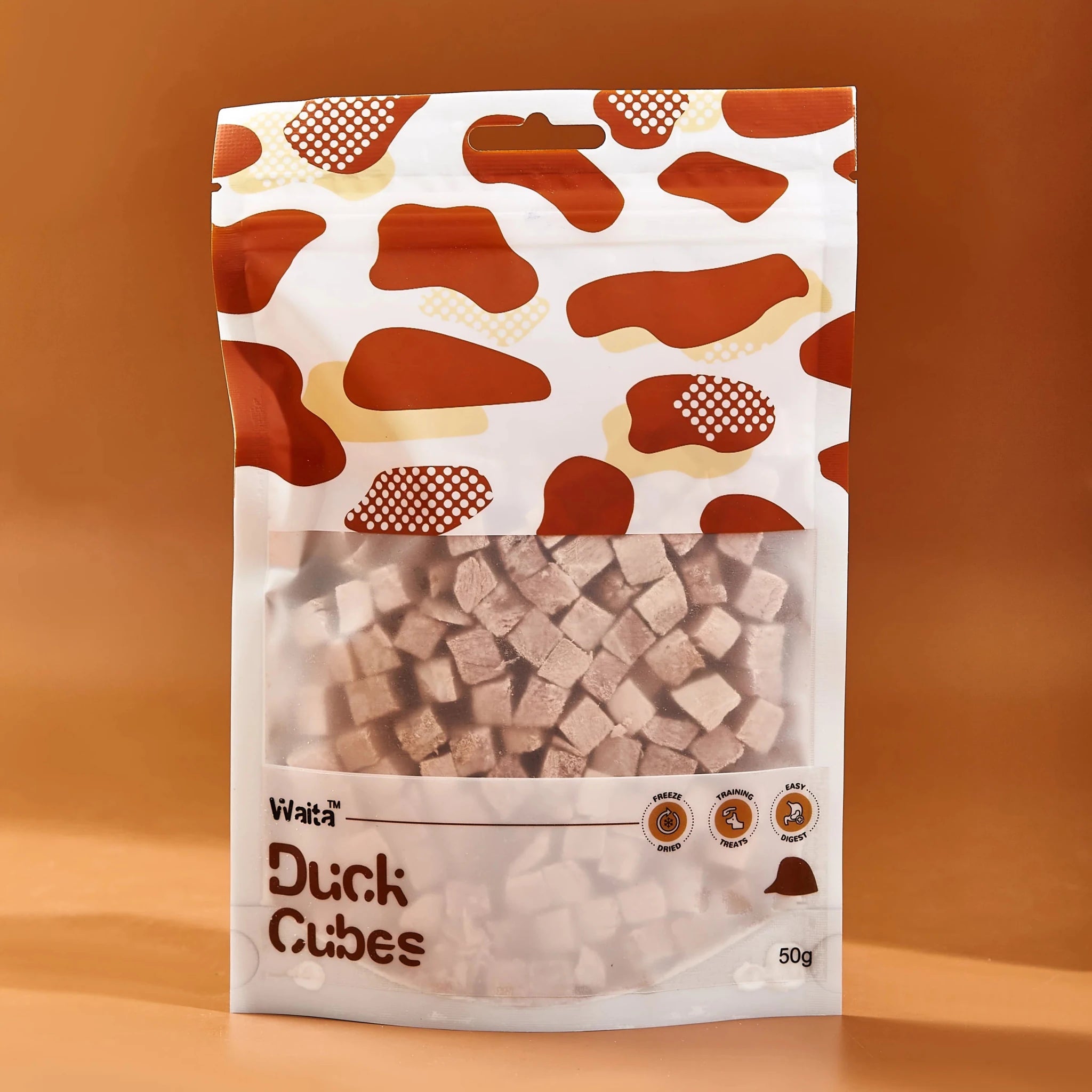 Waita Freeze Dried Duck Cube 50g natural dog treat UK