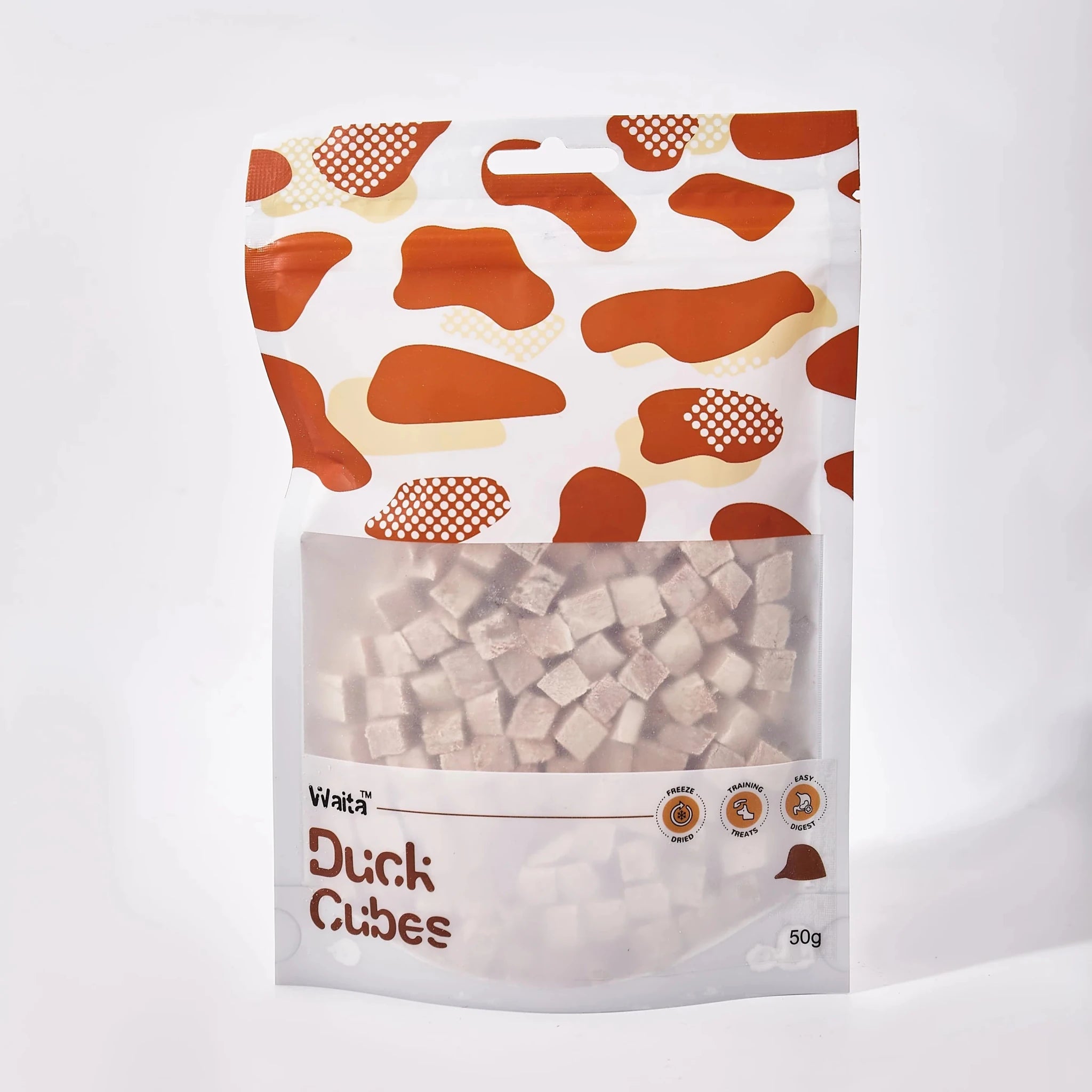 Waita Freeze Dried Duck Cube 50g natural dog treat UK