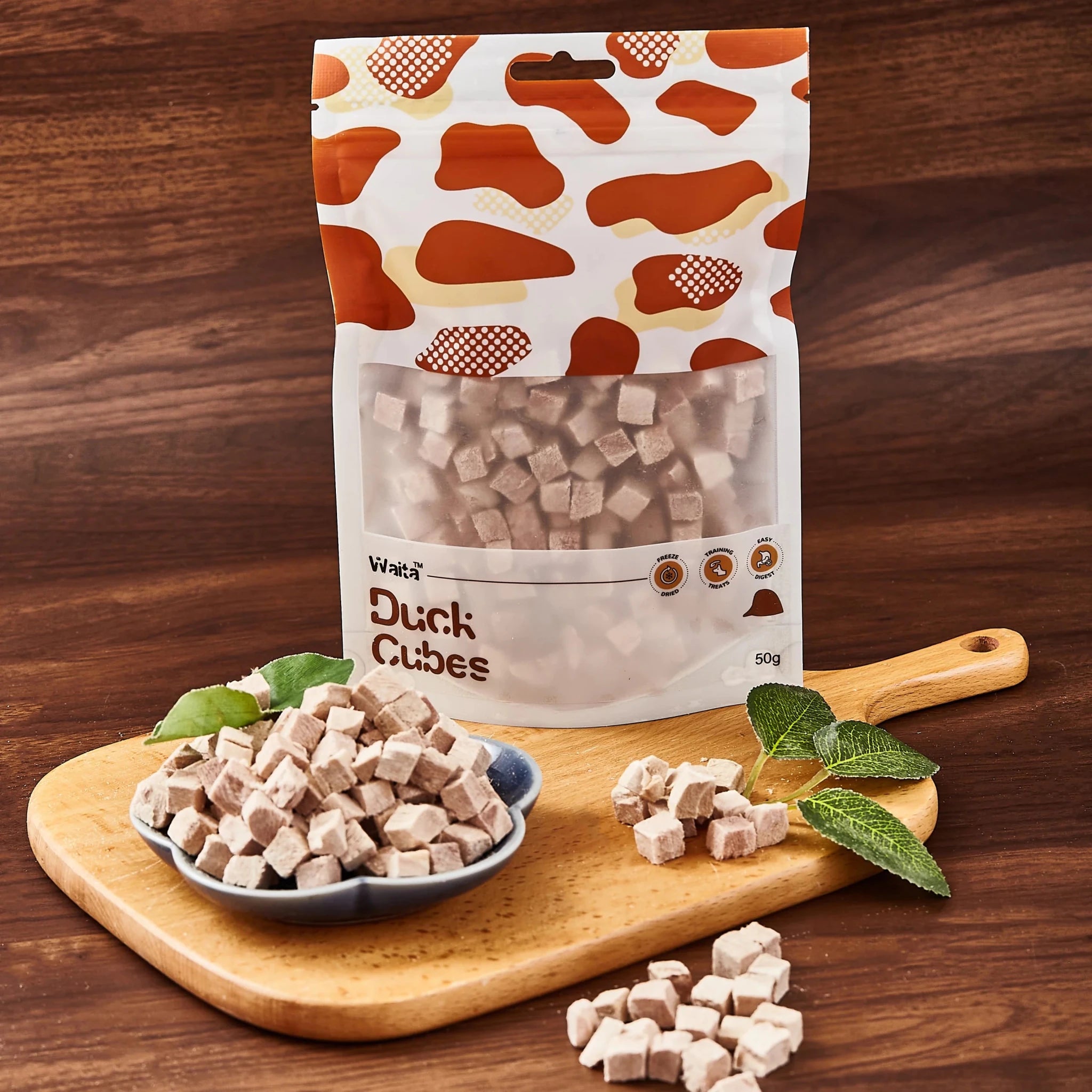 Waita Freeze Dried Duck Cube 50g natural dog treat UK