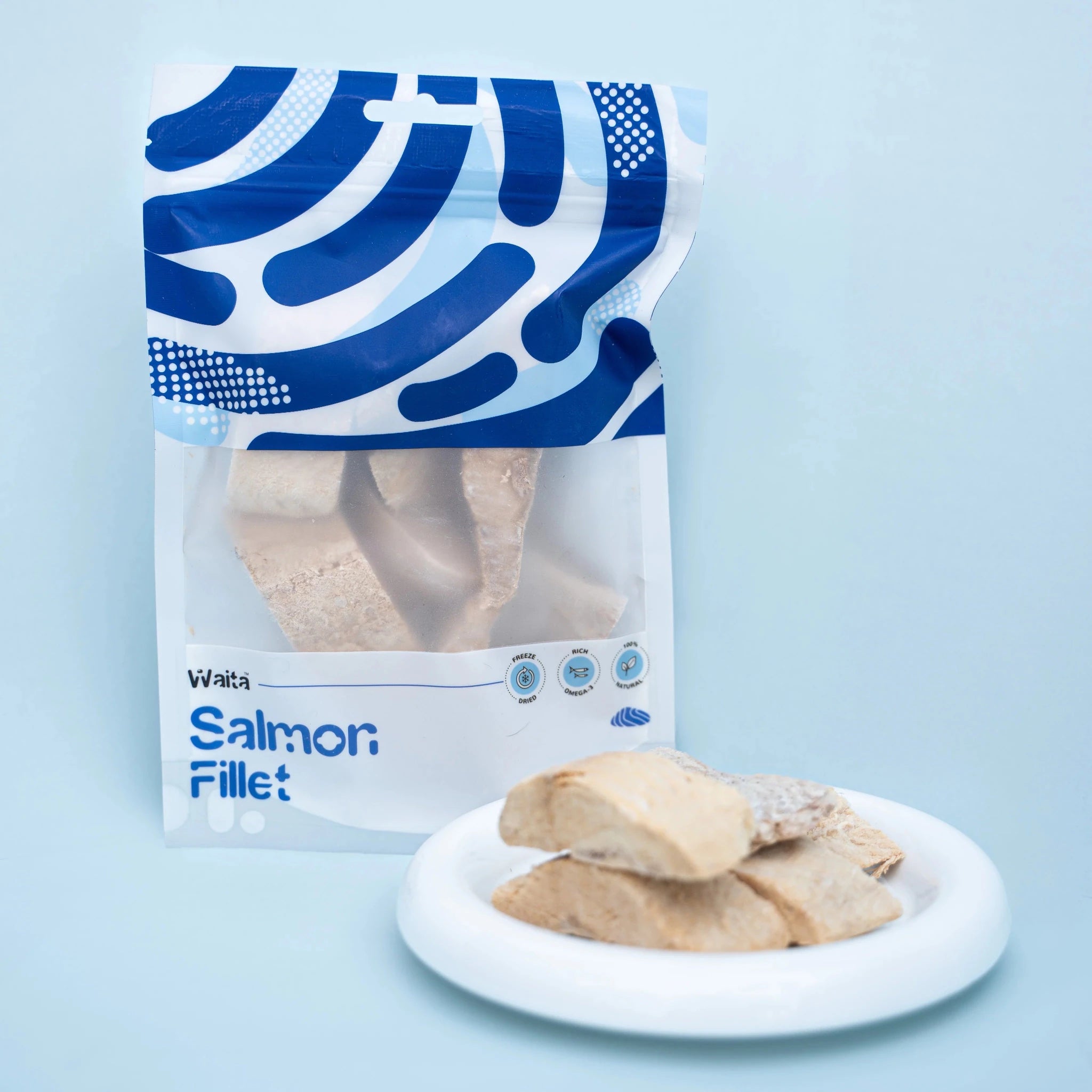 Waita Freeze Dried Salmon Fillet 40g natural dog treat UK