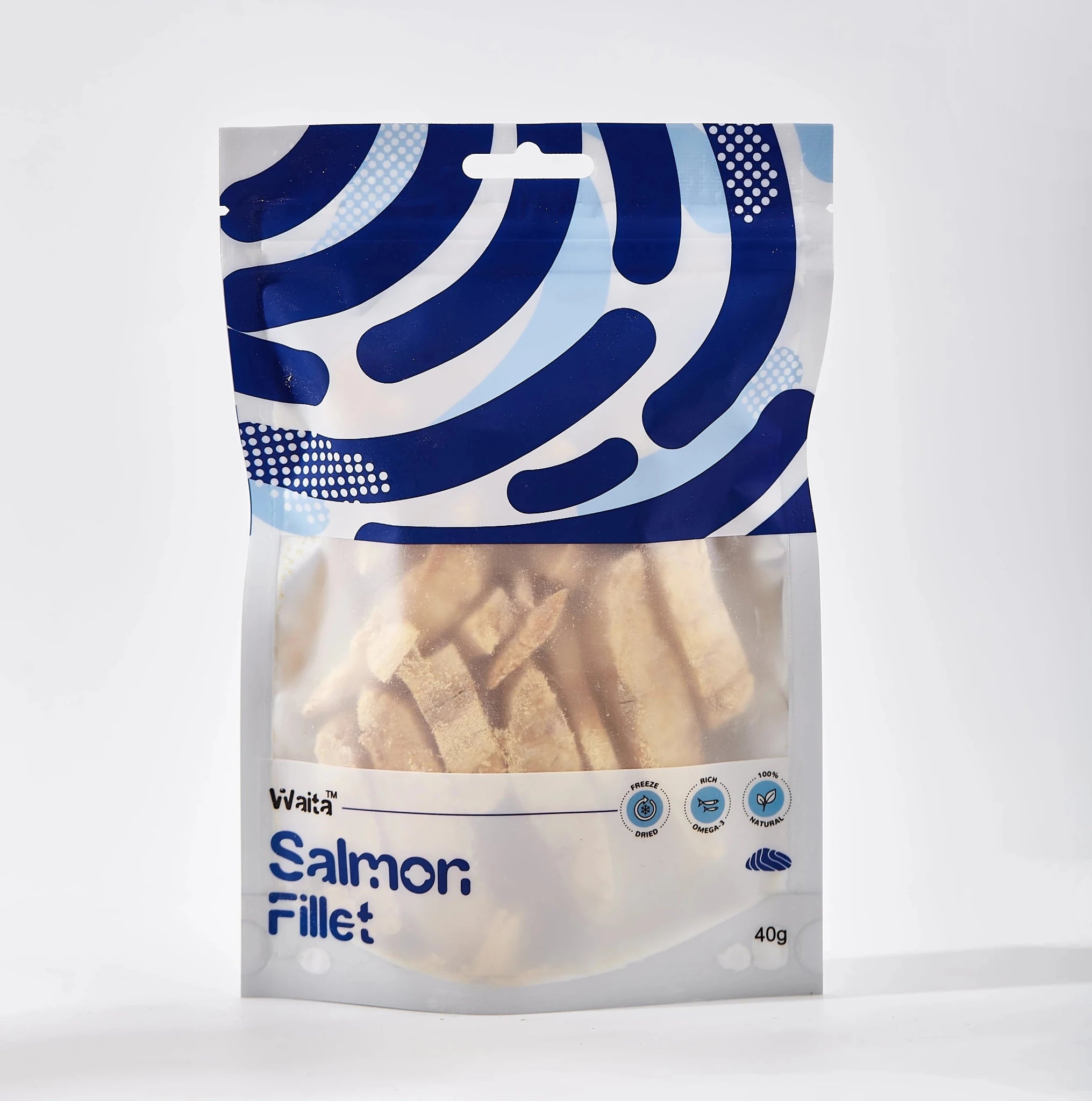 Waita Freeze Dried Salmon Fillet 40g natural dog treat UK