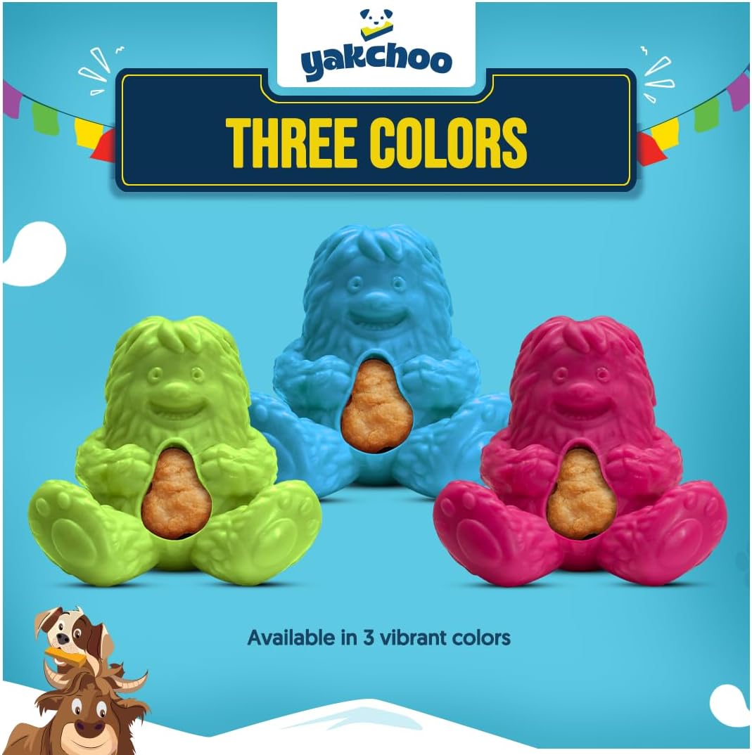 Yakchoo Play Treat toy - Interactive Rubber Dog Treat Toy natural dog treat UK
