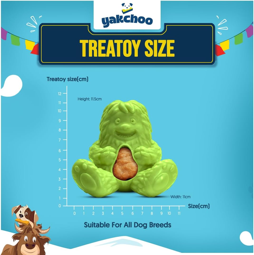 Yakchoo Play Treat toy - Interactive Rubber Dog Treat Toy natural dog treat UK
